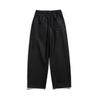 Men's wide pleated pants with elastic drawstring waistband and cropped cut Fashion Glam