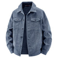 Men's jeans trucker jacket in vintage look with structured seam design and chest pockets Fashion Glam