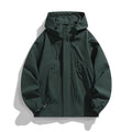 Unisex Lightweight Waterproof Utility Hoodie Jacket with Adjustable Cuffs and Large Pockets Fashion Glam