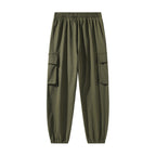 Men's Urban Utility Jogger with Oversized Cargo Pockets, Drawstring and Elastic Ankles Fashion Glam