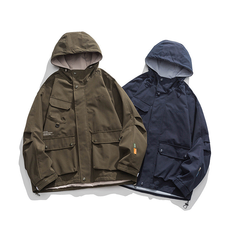 Unisex Oversize-Utility-Jacket with Hood, multifunctional flap pockets and drawstring Fashion Glam