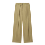 women's wide pleated pants with high waist and distinctive front creases Fashion Glam