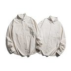 Men's oversized shirt made of cotton blend with fine pinstripes and chest pocket Fashion Glam