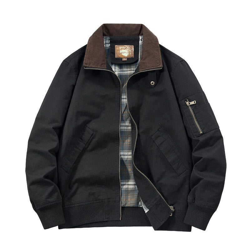 Men's Cord Collar Field Jacket Fashion Glam