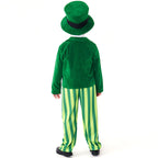 Men's costume as Irish Leprechaun with hat and detailed accents Fashion Glam