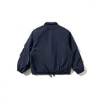 Men's short jacket in worker look with shirt collar, snap button closure and drawstring waistband Fashion Glam