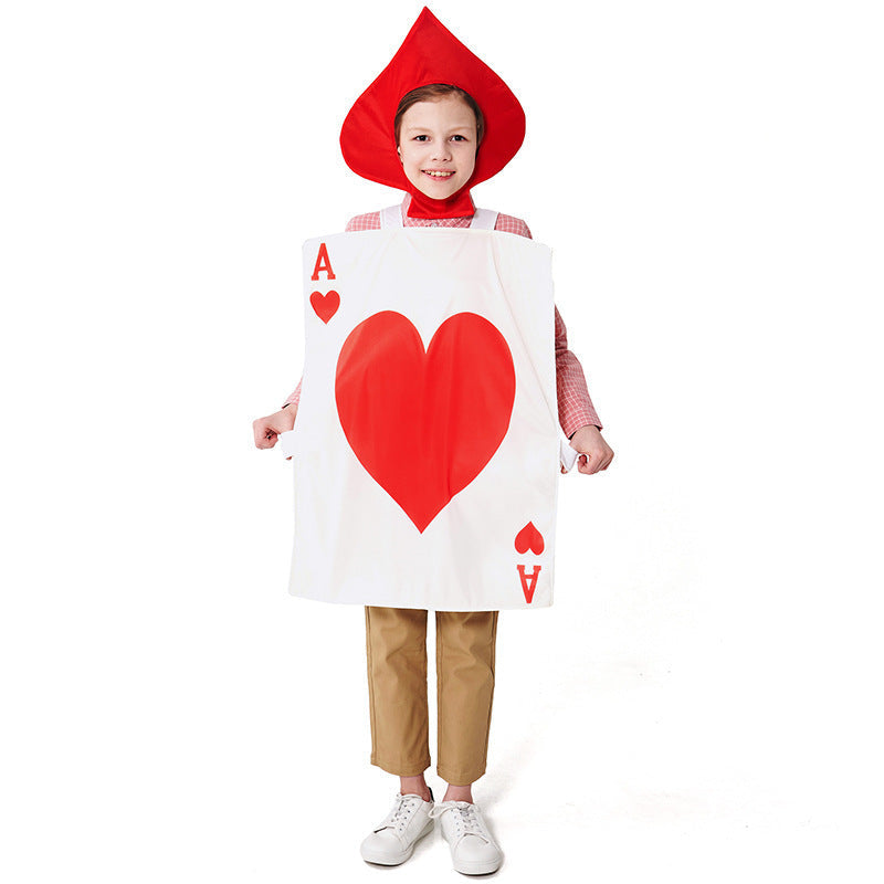 Men's costume as playing card with heart motif Fashion Glam
