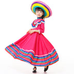 Girls' Tracht dress with colorful hem Fashion Glam