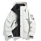 Men's minimalist weatherproof parka with contrast lining and utility details Fashion Glam