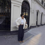 Women's Short Teddy Faux Fur Jacket with Boxy Silhouette and Oversized Lapel Collar Fashion Glam