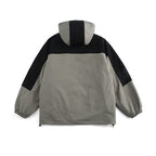 Unisex Boxy-Technical Hooded Jacket with Raglan Sleeves, Water-Repellent Shell and Drawstring Hem Fashion Glam