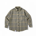 Unisex Boxy Overshirt made of wool blend with check pattern and chest pocket Fashion Glam