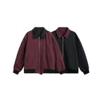 Unisex Reversible Zipper Jacket with Checkered Pattern and Smooth Back Fashion Glam