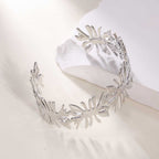 Women's Open Bangle with Elegant Wave Design Fashion Glam
