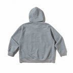 Unisex Oversize Hooded Zip Jacket made of Waffle Knit with Chest and Slash Pockets Fashion Glam