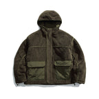 Unisex Kastige Fleece Hoodie with Utility Pockets and Drawstring Hem Fashion Glam