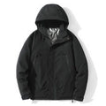 Men's Lightweight Hooded Jacket made of Softshell with Thermal Lining and Minimalist Zip Pockets Fashion Glam