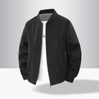 Men's Lightweight Windproof Bomber Jacket with Ribbed Cuffs and Zipper Pockets Fashion Glam