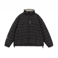 Unisex Short Boxy Insulation Jacket with Light Thermal Padding, High Stand-Up Collar and Drawstring Hem Fashion Glam