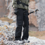 Men's Technical Outdoor Cargo Pants with Multi-Functional Pockets and Stretch Inserts Fashion Glam