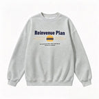 Unisex Oversize Sweatshirt with Retro Burger Print, Round Neckline and Ribbed Cuffs Fashion Glam