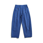 Men's Wide Workwear Pants with High Waist, Patch Pockets and Paint-Splatter Design Fashion Glam