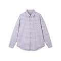 Women Checked Oversize Shirt with Asymmetrical Chest Pocket and Rounded Hem Fashion Glam