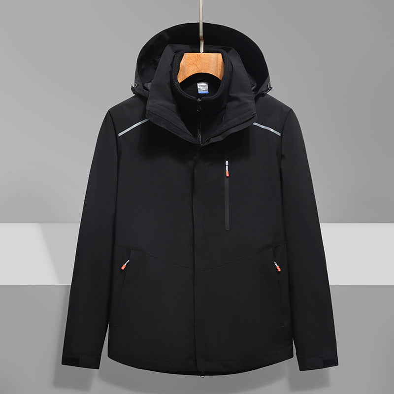 Men's Softshell Outdoor Jacket with Hood, windproof and waterproof Fashion Glam