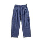 Men's Relaxed-Fit Carpenter Cargo Pants made of lightweight canvas with patch flap pockets Fashion Glam