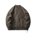 Unisex Padded Oversized Anorak Pullover with Half Snap Placket, Raglan Sleeves, and Drawstring Hem Fashion Glam