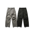 Men's Loose Utility Cargo Pants in Workwear Style with Knee Inserts and Patch Pockets Fashion Glam