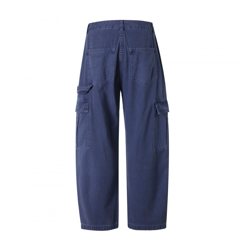 Men's Relaxed-Fit Carpenter Cargo Pants made of lightweight canvas with patch flap pockets Fashion Glam