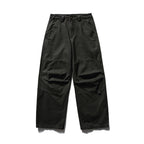 Men's Loose Utility Cargo Pants in Workwear Style with Knee Inserts and Patch Pockets Fashion Glam