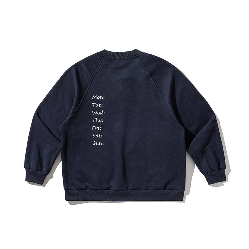 Unisex Oversize Henley Sweatshirt with raglan sleeves, button placket, and distinctive round pockets Fashion Glam