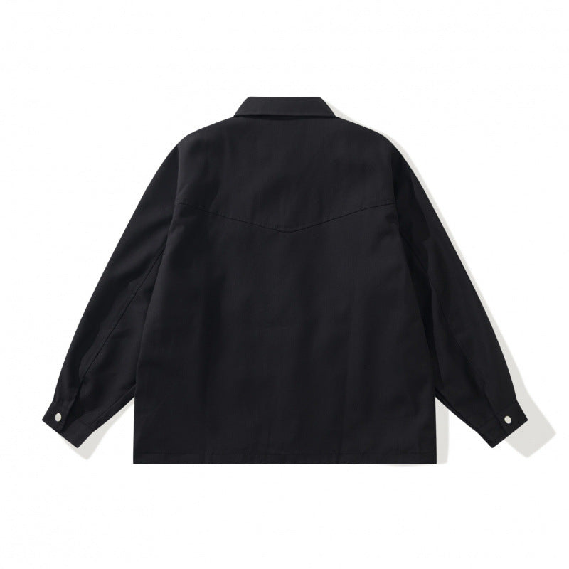 Unisex Kastige Worker-Overjacket made of canvas with full-length zipper, chest flap pocket and patch hand pockets Fashion Glam