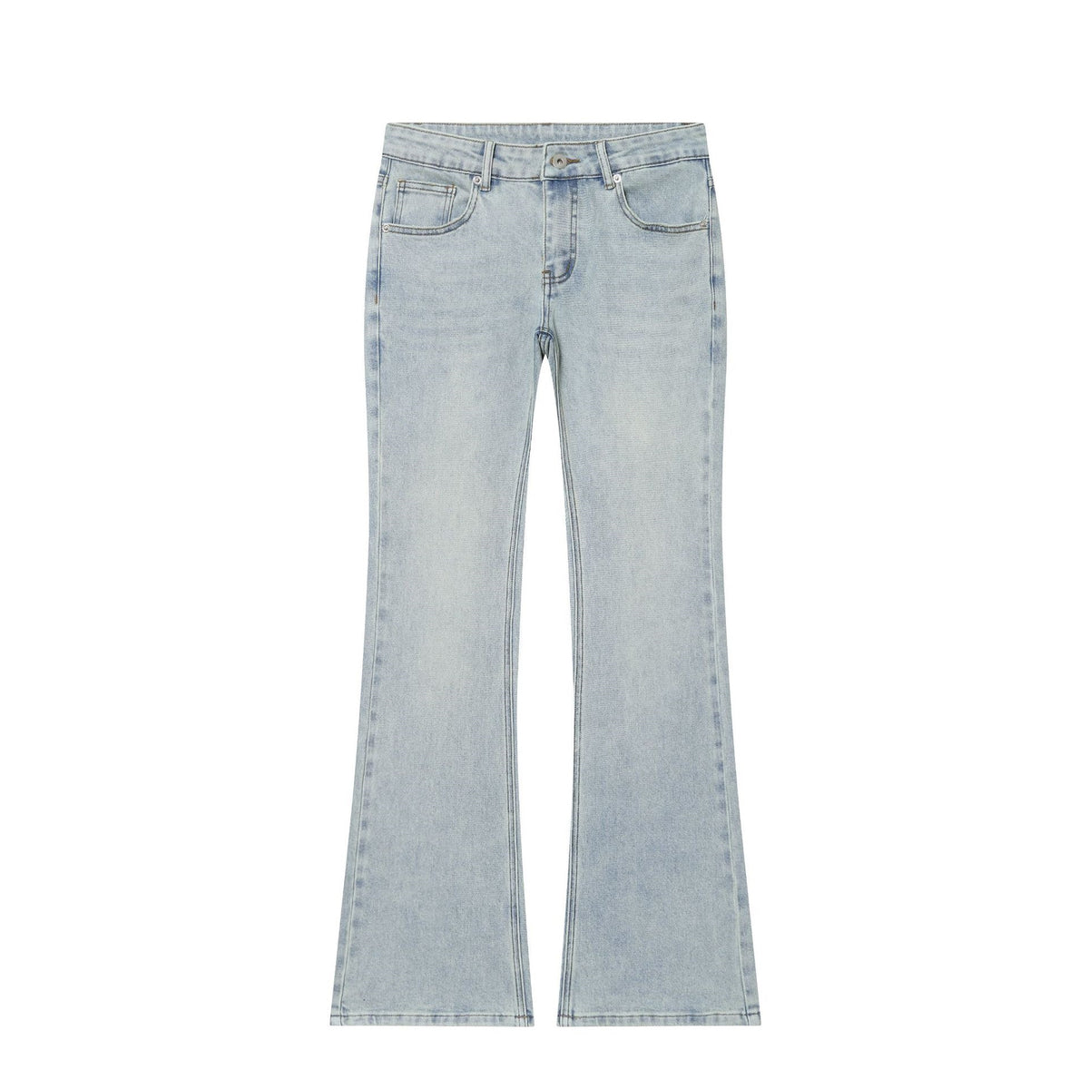 Women's High-Waisted Flared Jeans with Kickflare and Five-Pocket Cut Fashion Glam