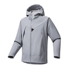 Men's Lightweight Softshell Hoodie Jacket with Windproof Breathable Membrane and Ergonomic Cut Fashion Glam