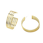 Women's Hanging Earrings in Elegant Wave Pattern Fashion Glam