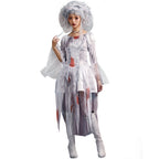 Men's Creepy Ghost Costume with Stylish Hat and Torn Details Fashion Glam