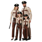 Men's police costume with decorative uniform and accessories Fashion Glam