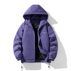 Men's water-repellent padded hooded jacket with thermos quilted lining Fashion Glam