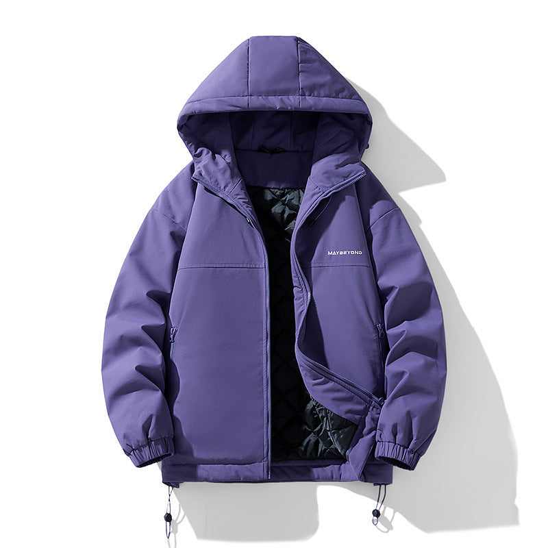 Men's water-repellent padded hooded jacket with thermos quilted lining Fashion Glam