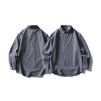Men's loosely cut oversized shirt with fine Vichy check, chest pocket and rounded hem Fashion Glam