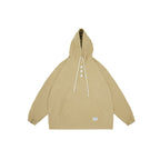 Unisex Oversized Hoodie with Button Placket, Kangaroo Pocket and Elastic Cuffs Fashion Glam