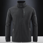 Men's Technical Softshell Jacket with windproof shell, high collar and zip pockets Fashion Glam