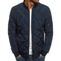 Men's padded jacket with high collar and practical zip pockets Fashion Glam