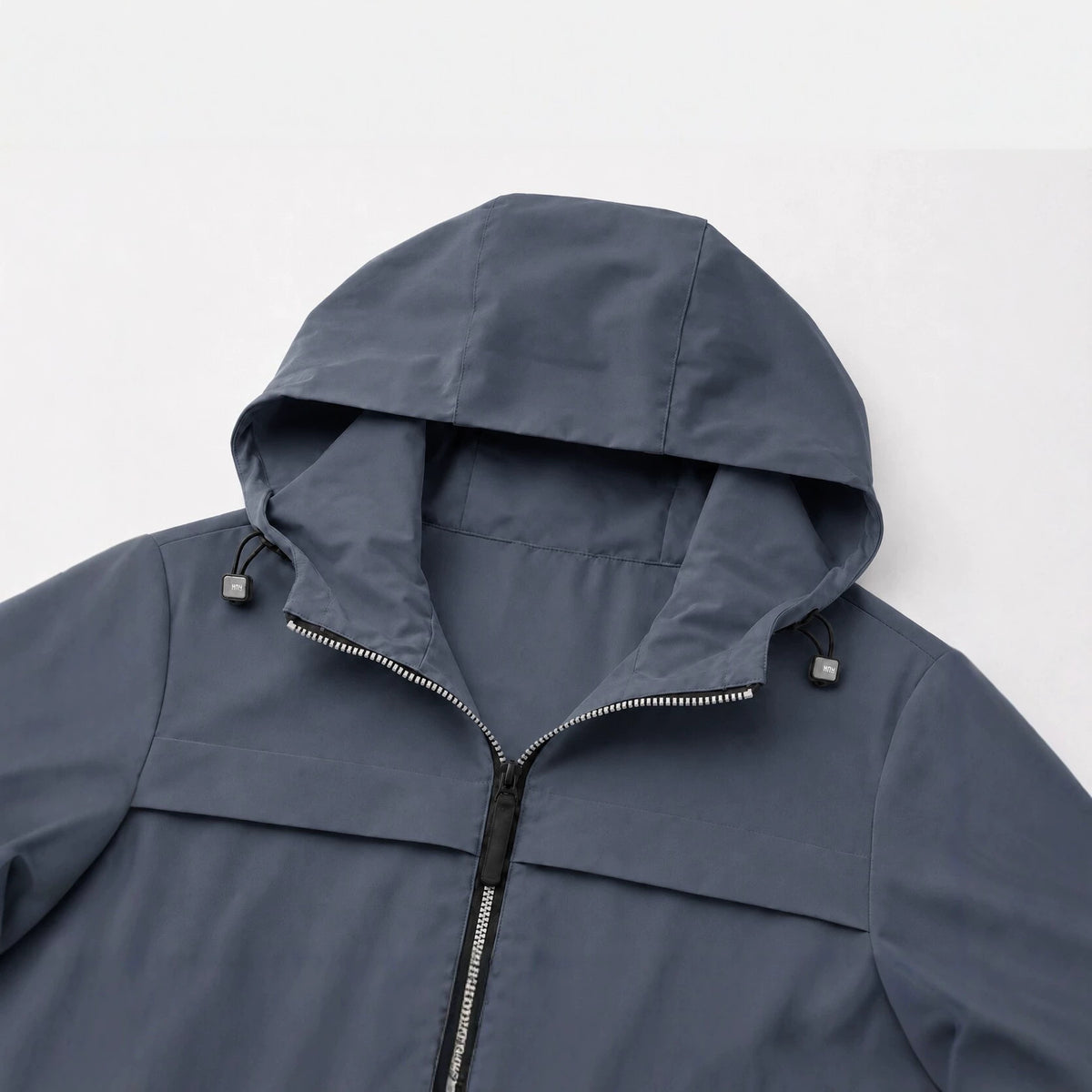 Men's lightweight water-repellent hooded softshell jacket with zip pockets Fashion Glam