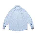 Unisex Oversize shirt with fine pinstripe, button-down collar and chest pocket Fashion Glam