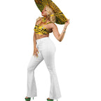 Women's High-Waist Flared Jeans with a high waist cut and slightly flared leg Fashion Glam
