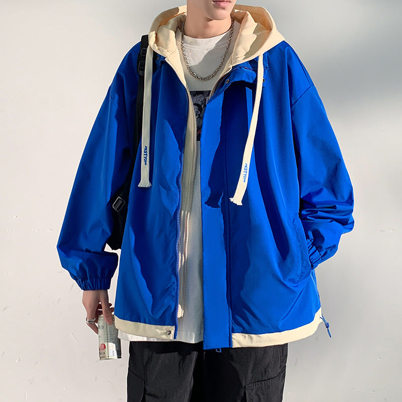 Men's two-layer softshell overlay jacket with hood, wind and water repellent membrane and adjustable hem Fashion Glam